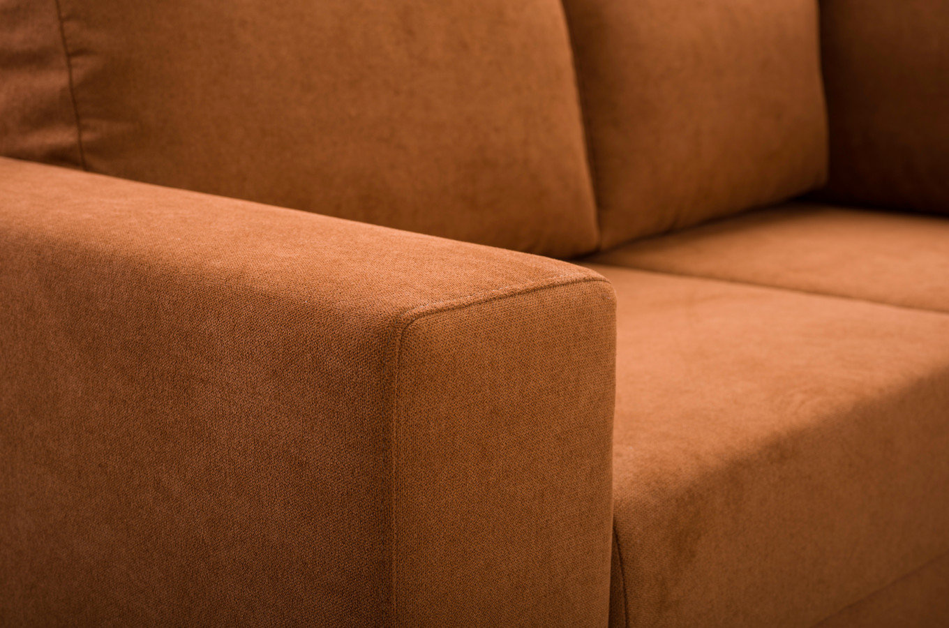 Nowoczesny rozkładany narożnik PEDRO z pojemnikiem na pościel