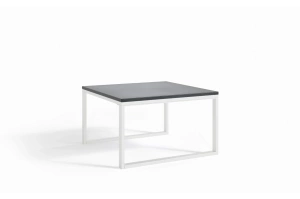 Zestaw 2 stolików do ogrodu MONACO z blatem imitującym beton