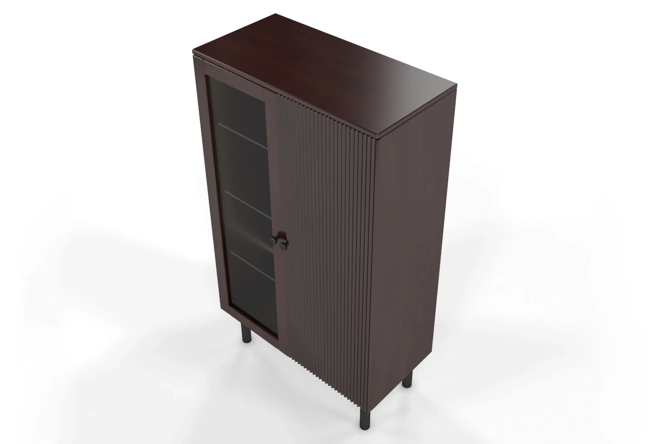 Witryna bukowa Visby NORVIK High / szer. 80 cm