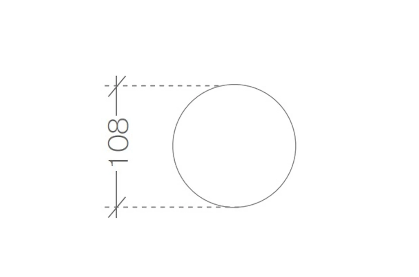 Okrągły puf ANDORA / średnica 108 cm