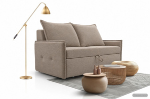 Wysyłka w 48h! Nowoczesna rozkładana sofa DARIA z pojemnikiem na pościel