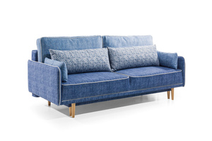 Nowoczesna sofa CORDOBA z funkcją spania i pojemnikiem na pościel