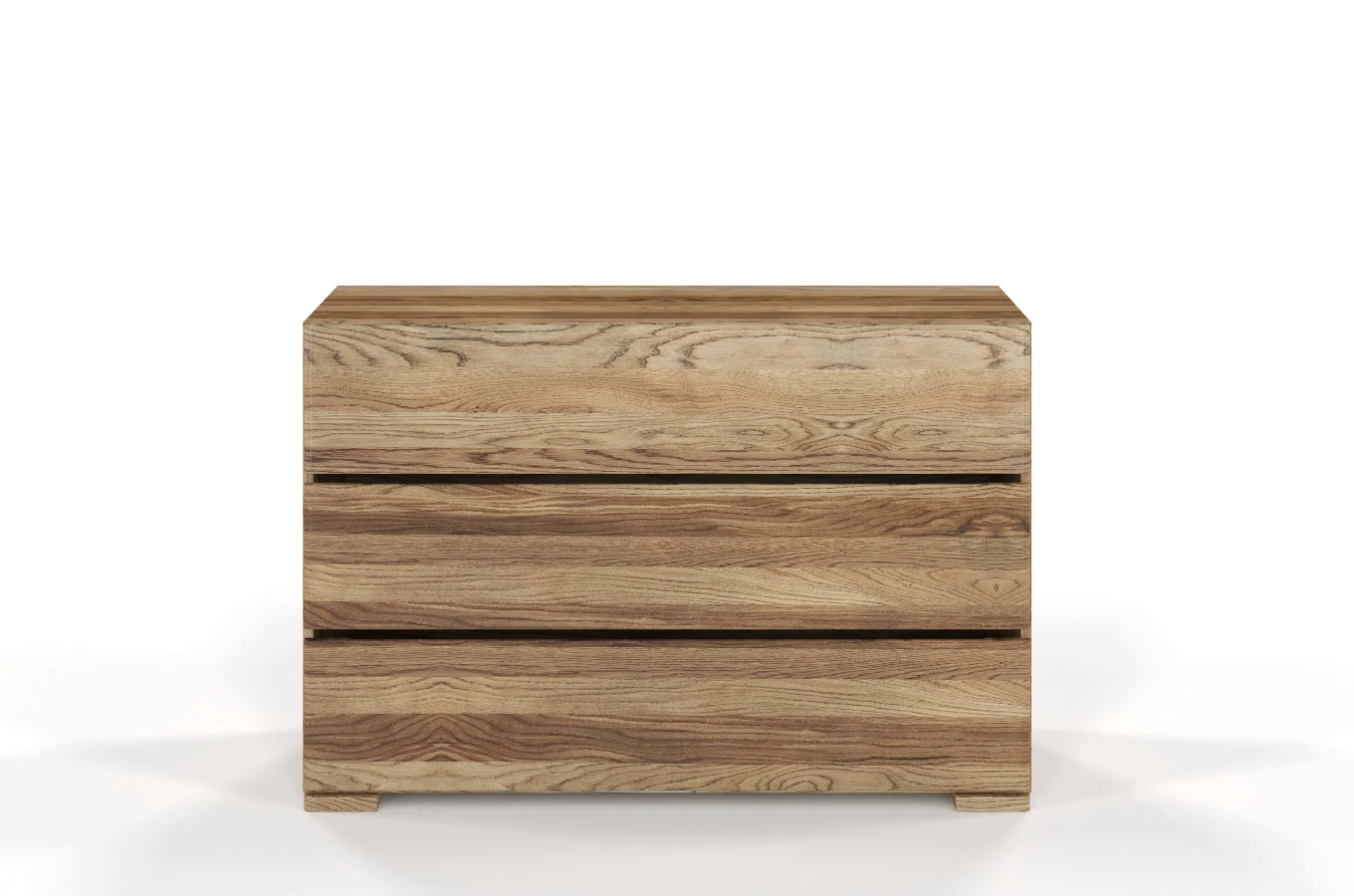 Drewniana komoda dębowa Visby Sandemo 3S / szer. 120 cm
