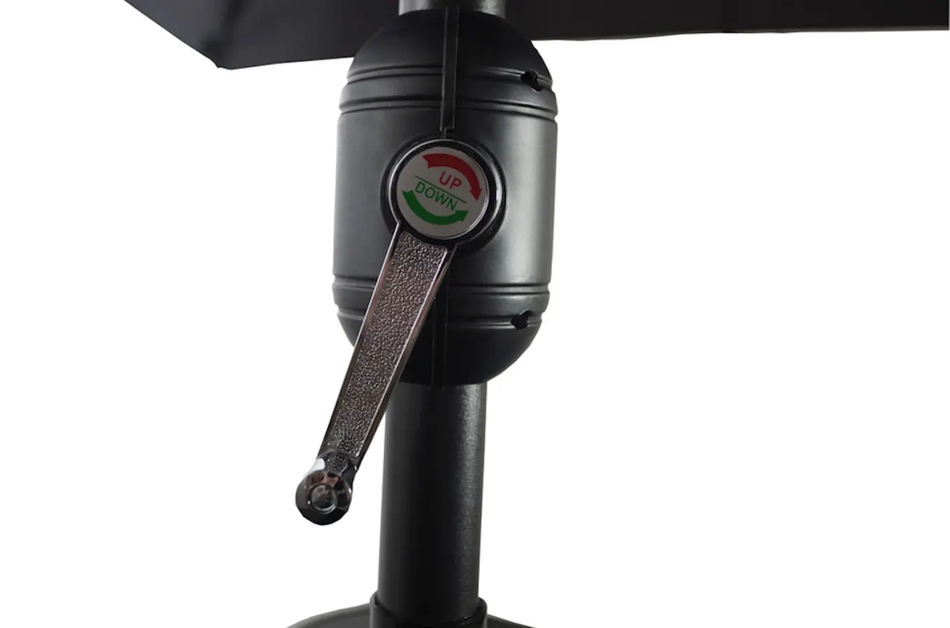 Czarny parasol ogrodowy MONTE / 3 m