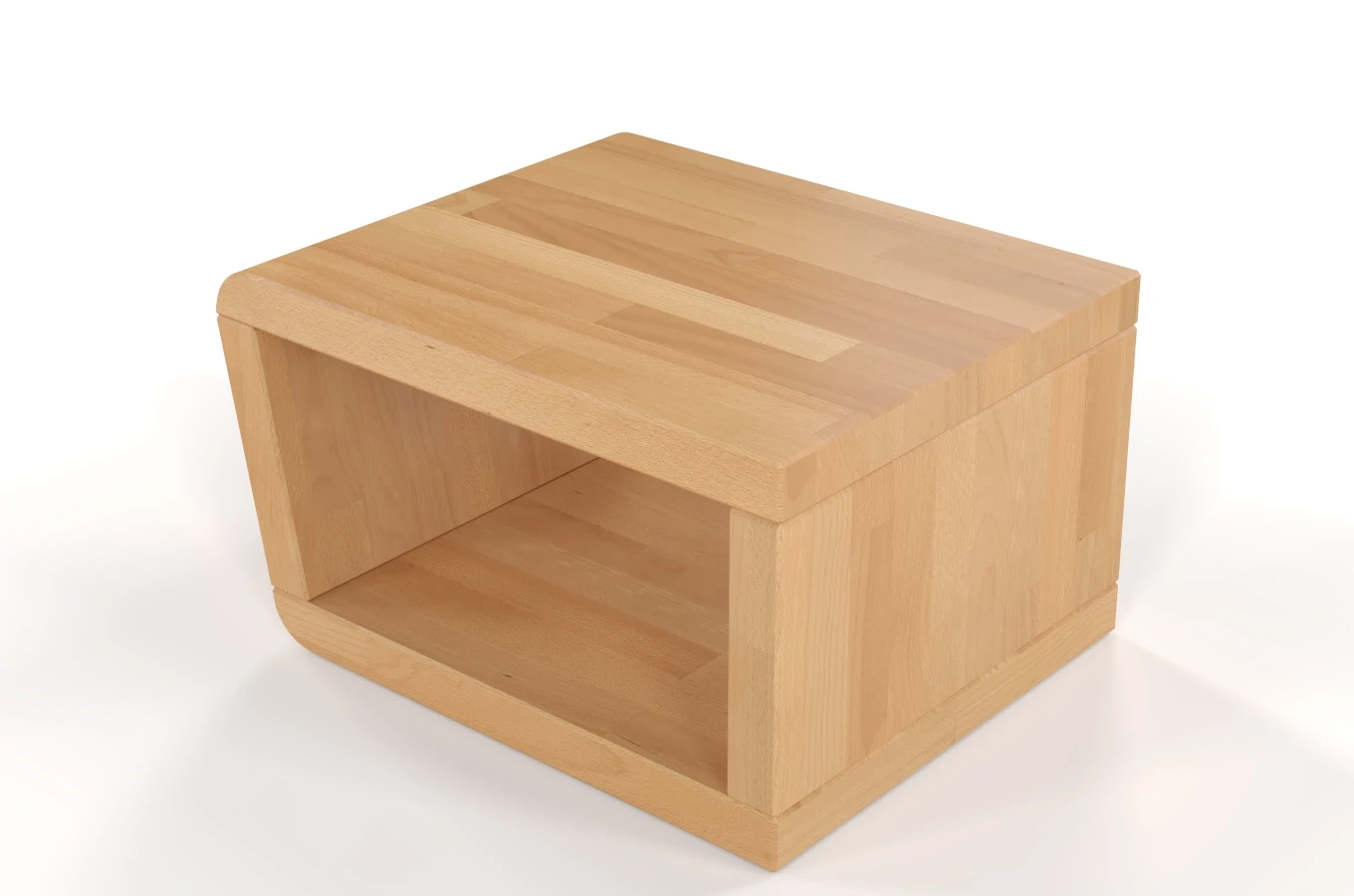 Nowoczesna drewniana szafka nocna bukowa bez szuflad Visby HARALD / szer. 50 cm