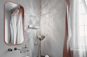 Prostokątne lustro MIRA Delicate / rama dostępna w 5 kolorach