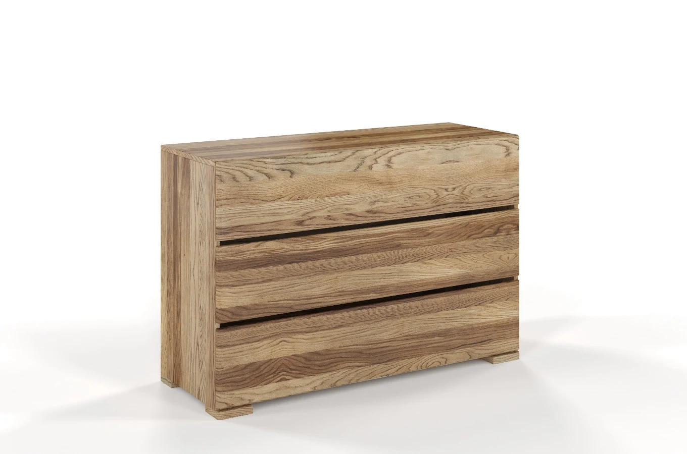 Drewniana komoda dębowa Visby Sandemo 3S / szer. 120 cm