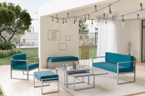 Zestaw tapicerowanych mebli ogrodowych MONACO