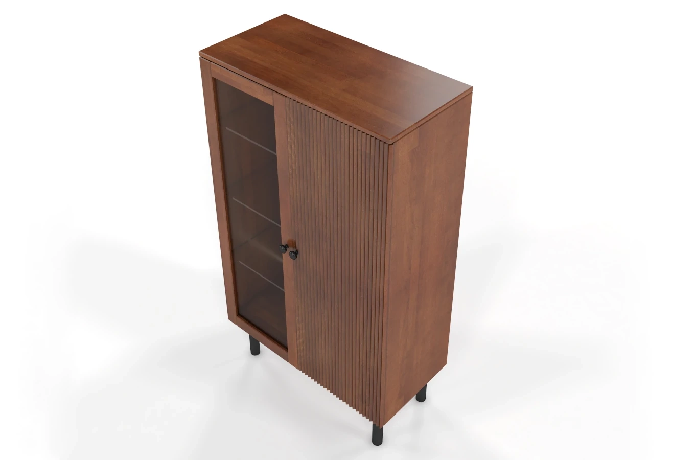 Witryna bukowa Visby NORVIK High / kolor orzech