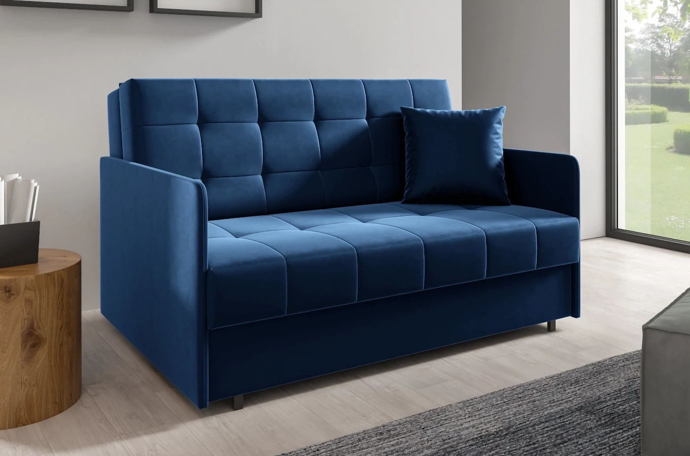Klasyczna sofa NAOMI z funkcją spania / szerokość 140 cm