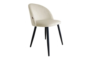 Tapicerowane krzesło CELYN na metalowych nogach