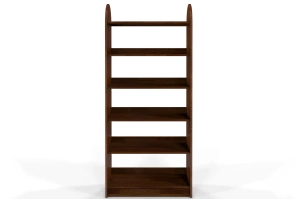 Regał drewniany sosnowy Visby KLIPPEN / szerokość 80 cm, kolor orzech