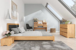 Drewniana komoda bukowa Visby Sandemo 3S / kolor biały