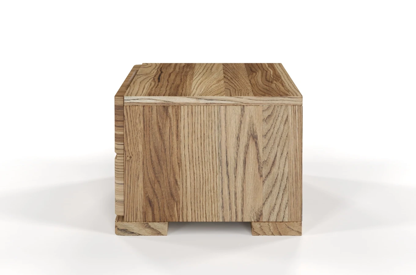 Drewniana szafka nocna dębowa Visby Sandemo 1S / szer. 40 cm