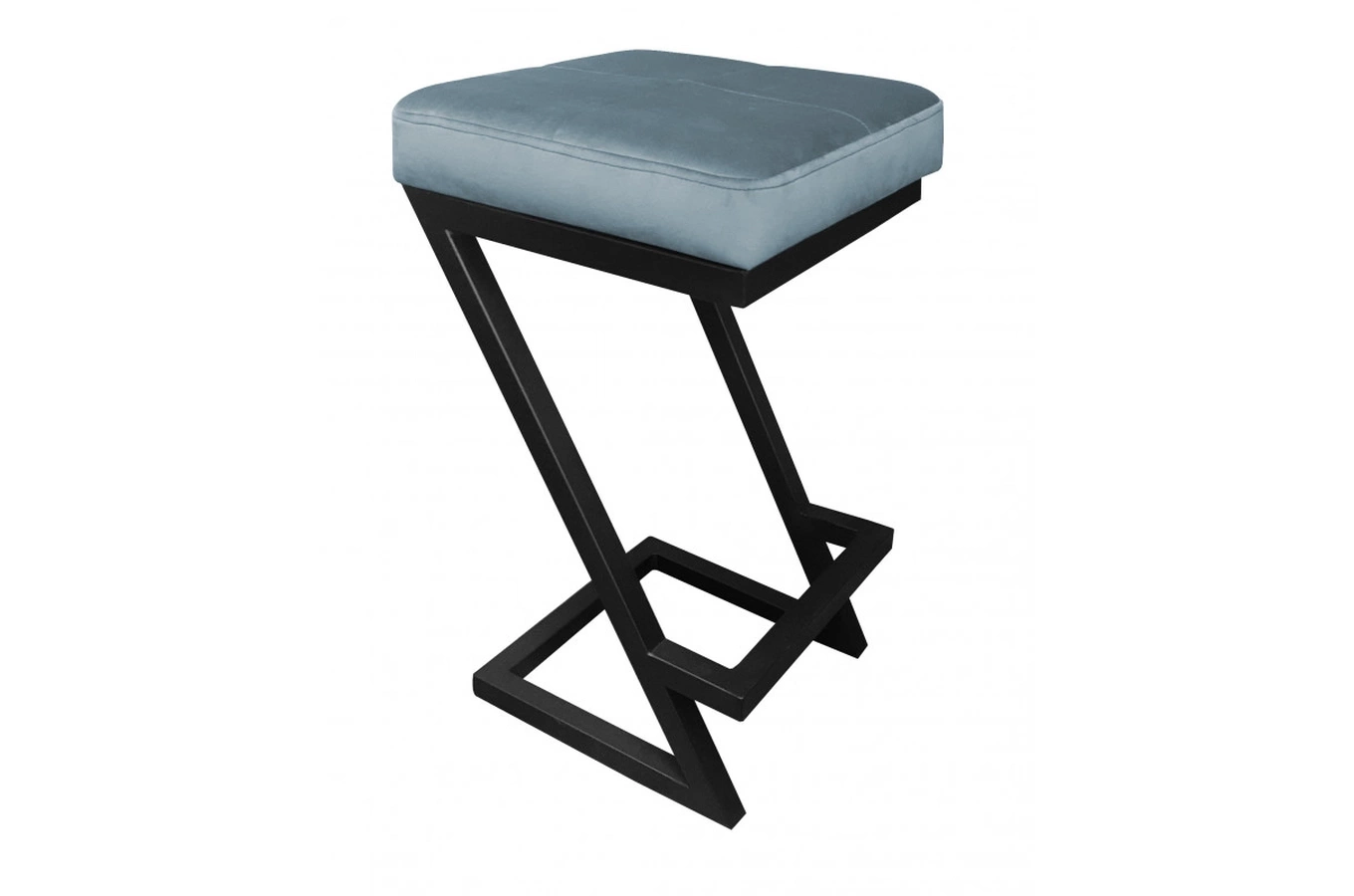 Tapicerowany hoker DIZI na metalowych nogach / kolor tkaniny + podstawy do wyboru!