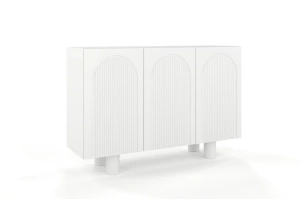 Biała komoda z łukami Skandica RITA / szer. 135 cm