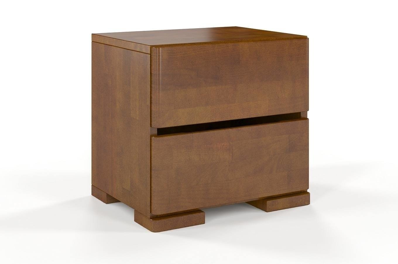 Drewniana szafka nocna bukowa Visby Sandemo High 2S / kolor naturalny