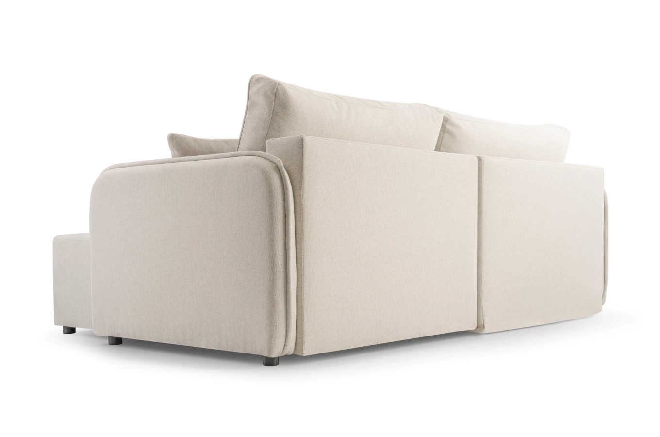 Nowoczesny rozkładany narożnik MUSA z pojemnikiem na pościel