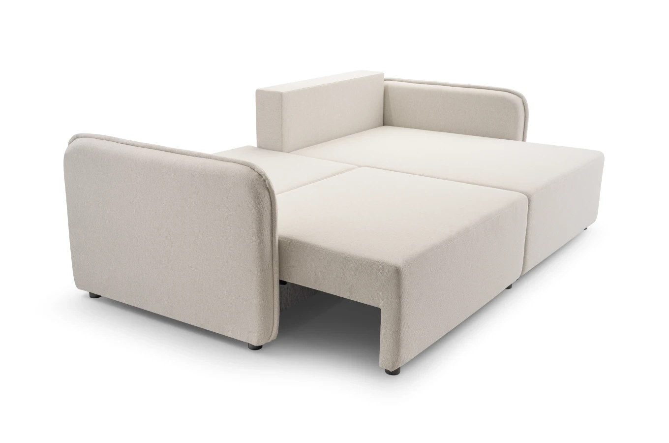 Nowoczesny rozkładany narożnik MUSA z pojemnikiem na pościel