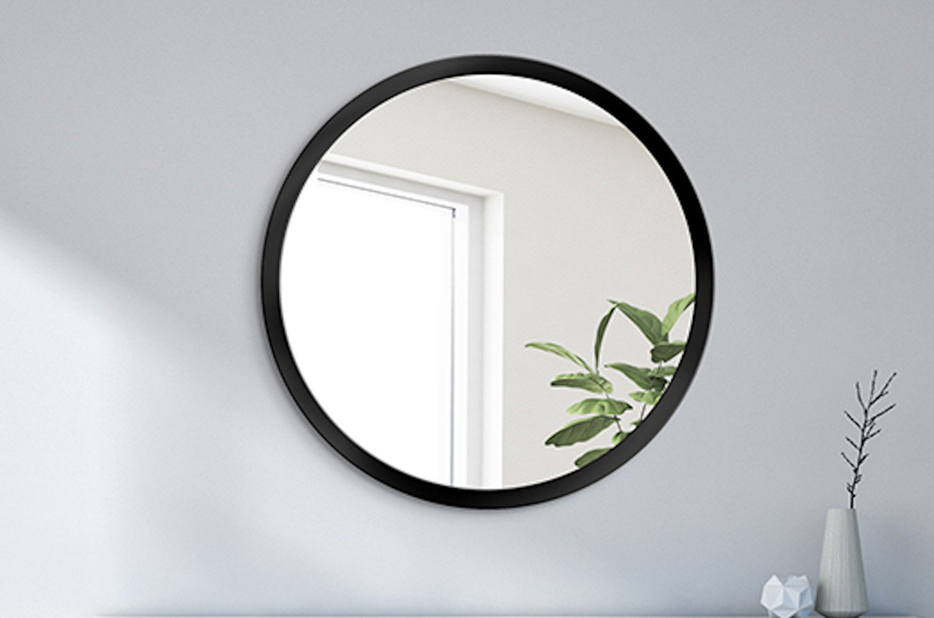 Okrągłe lustro SCANDINAVIA BOLD / rama dostępna w 5 kolorach