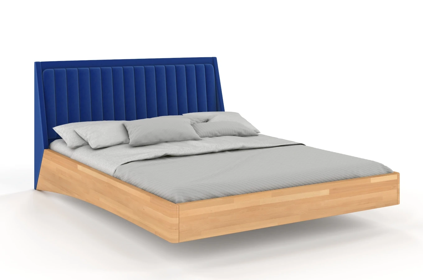 Łóżko lewitujące drewniane bukowe Visby ULF