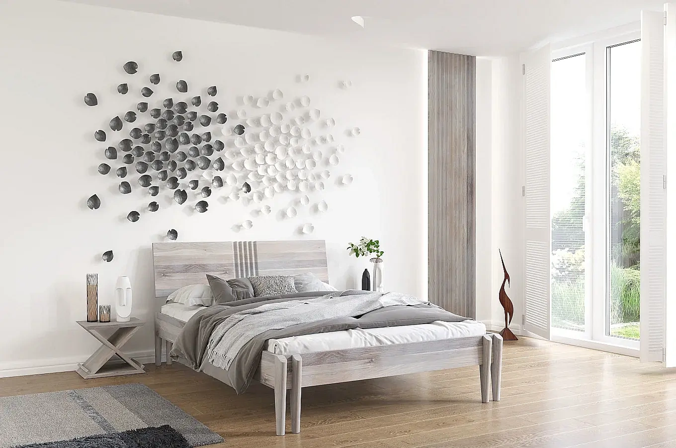 Łóżko drewniane dębowe Visby POZNAŃ