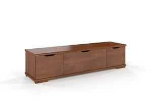 Drewniana szafka RTV bukowa Visby ARHUS z szufladami / orzech