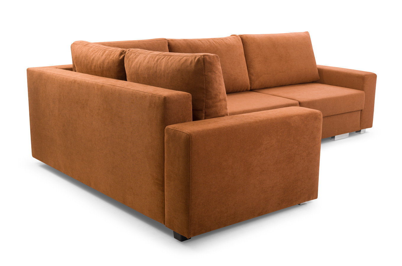 Nowoczesny rozkładany narożnik PEDRO z pojemnikiem na pościel