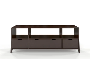 Drewniana szafka RTV bukowa Visby GDYNIA na nóżkach/ palisander