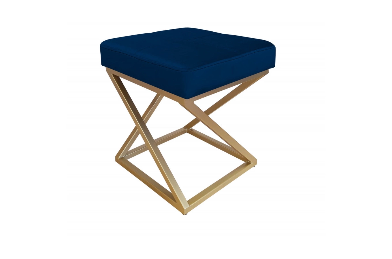 Tapicerowany puf DIXI na metalowych nogach / kolor tkaniny + podstawy do wyboru!