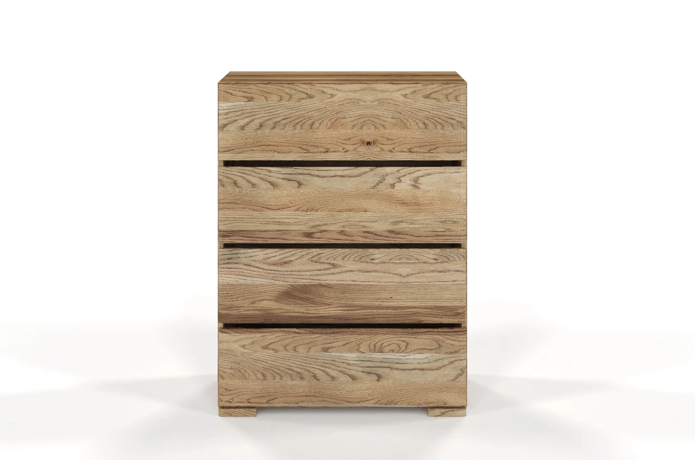 Drewniana komoda dębowa Visby SANDEMO 4S80 / szer. 80 cm, olej retro