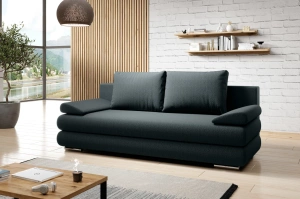 Kompaktowa sofa rozkładana FLAVIA z funkcją spania i pojemnikiem na pościel / szerokość 215 cm