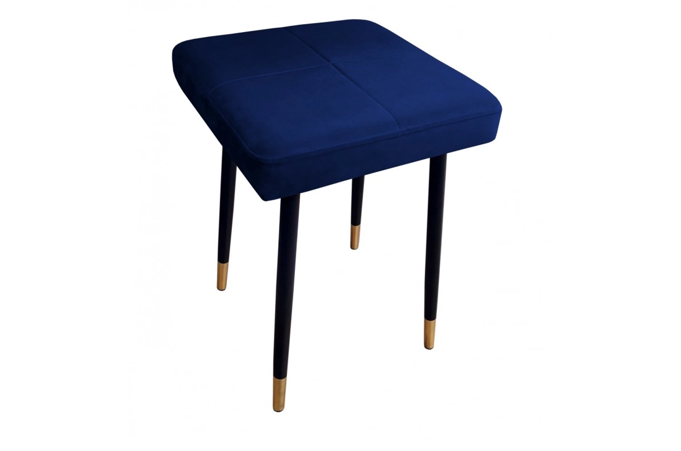 Tapicerowany taboret QUINTO na metalowych nogach / kolor tkaniny + podstawy do wyboru!