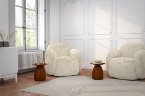 Stolik drewniany Kayani BAOBAB 34 różne kolory, wys. 34 cm / kolor orzech