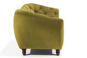 Elegancka sofa DOLORES z pikowanym oparciem / szerokość 240 cm