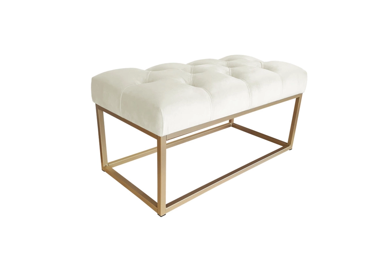 Tapicerowana ławka CITY na metalowych nogach / kolor tkaniny + podstawy do wyboru!