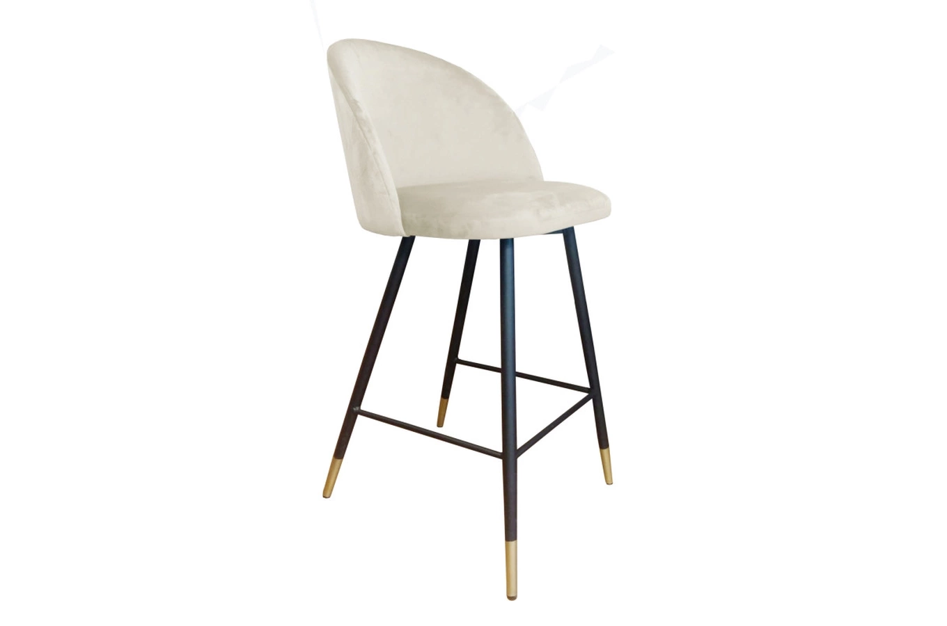 Tapicerowany hoker CELYN na metalowych nogach