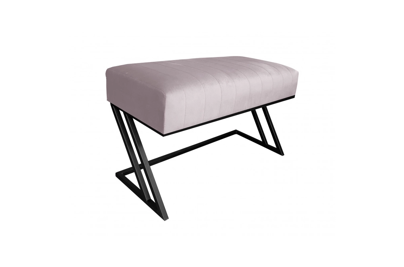 Tapicerowana ławka DIZI na metalowych nogach / kolor tkaniny + podstawy do wyboru!