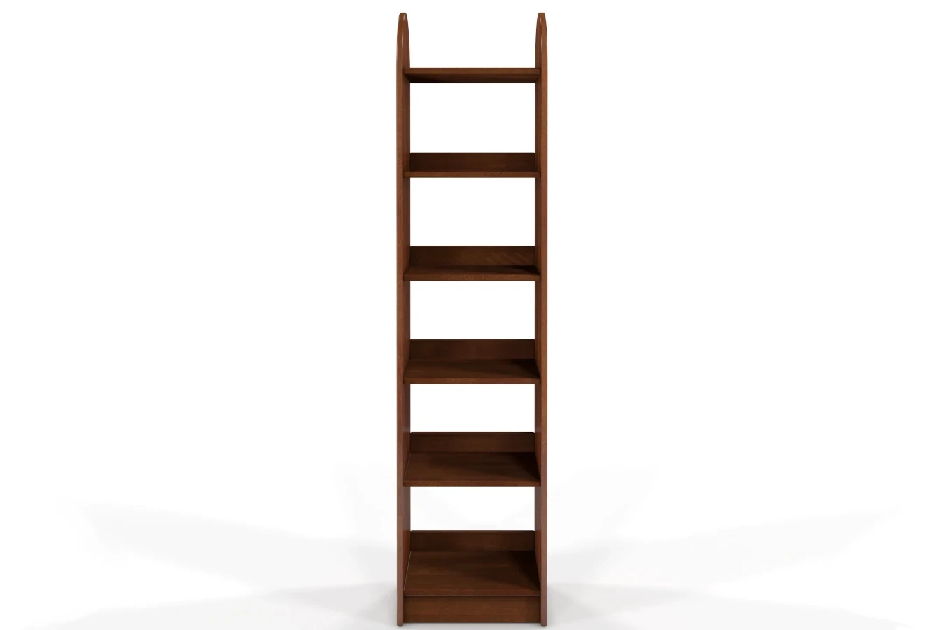 Regał drewniany bukowy Visby KLIPPEN / szerokość 40 cm, kolor orzech