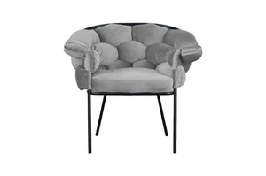 Nowoczesne krzesło FAVO BLACK z plecionym oparciem