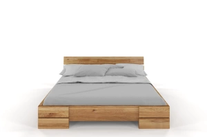 Łóżko drewniane dębowe Visby Sandemo