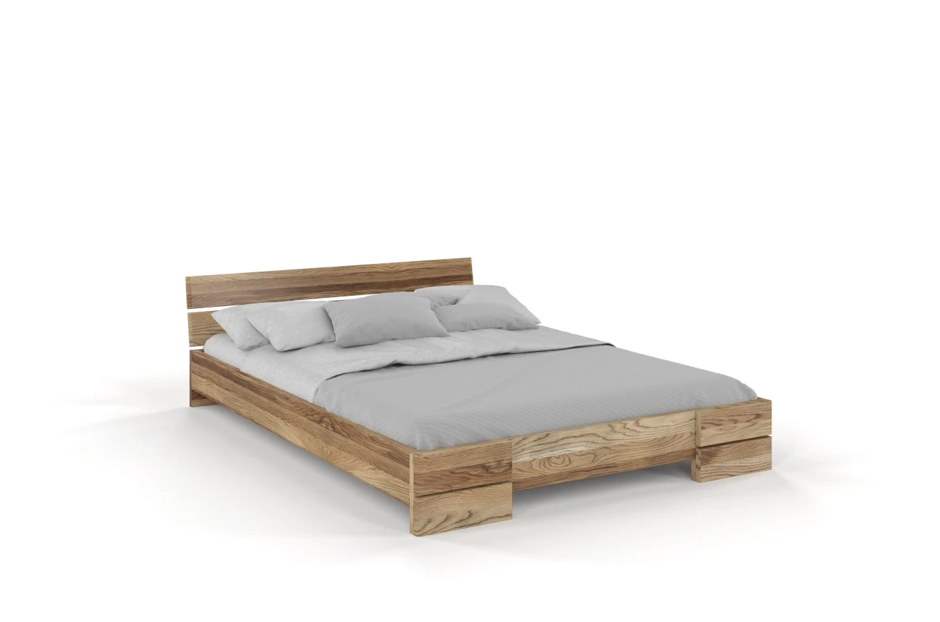 Łóżko drewniane dębowe Visby Sandemo