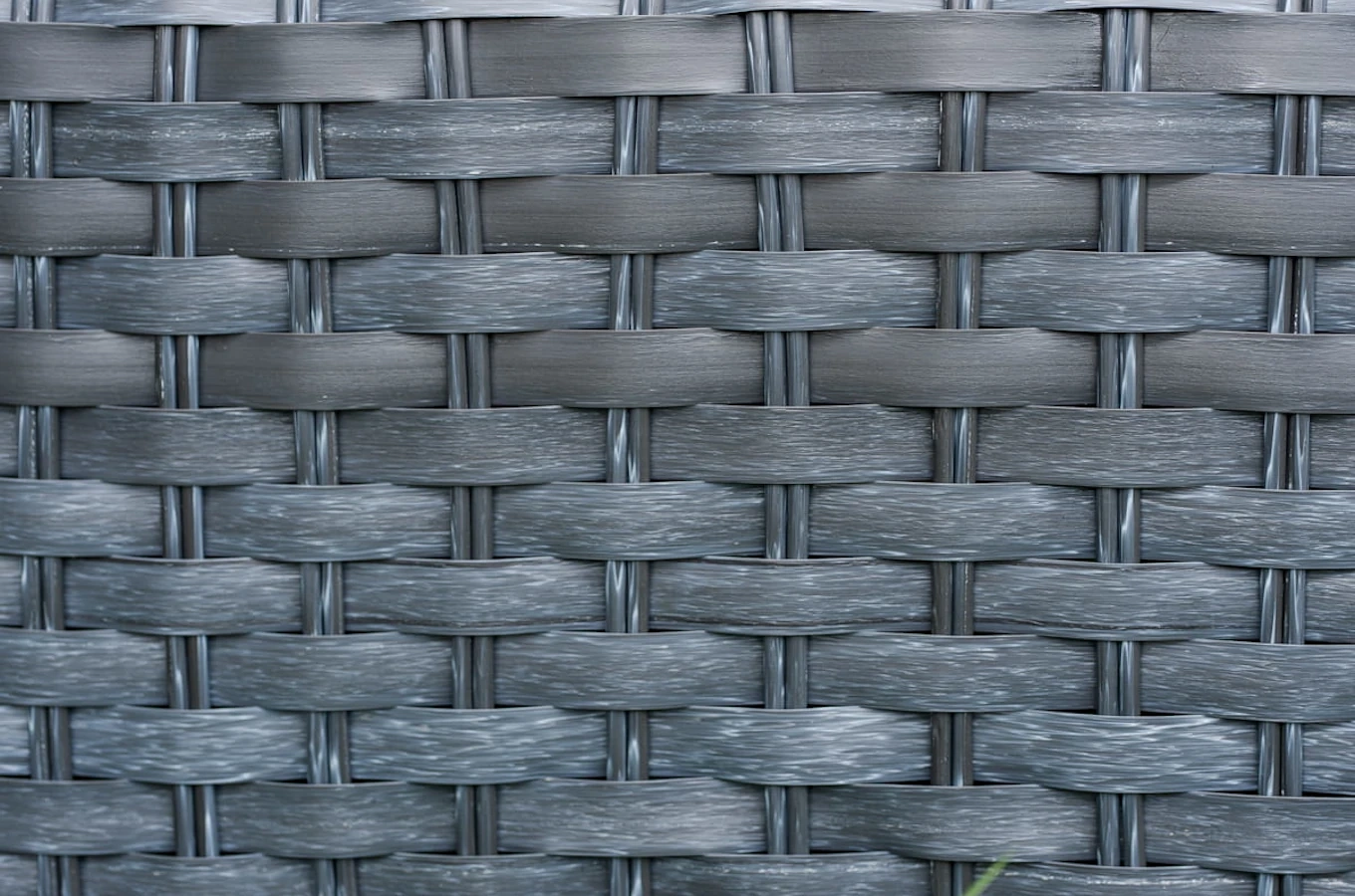 Zestaw mebli ogrodowych z technorattanu BLATTEN / Stół + 2 fotele + sofa