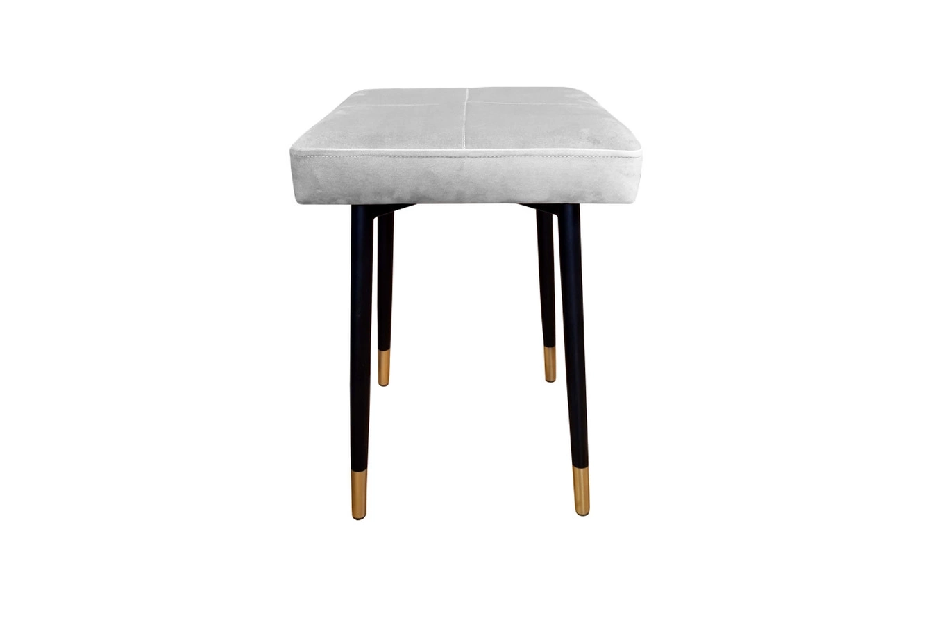 Tapicerowany taboret QUINTO na metalowych nogach / kolor tkaniny + podstawy do wyboru!