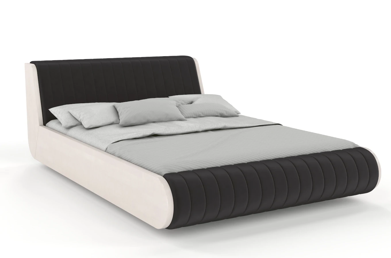 Łóżko lewitujące drewniane bukowe Visby HARALD