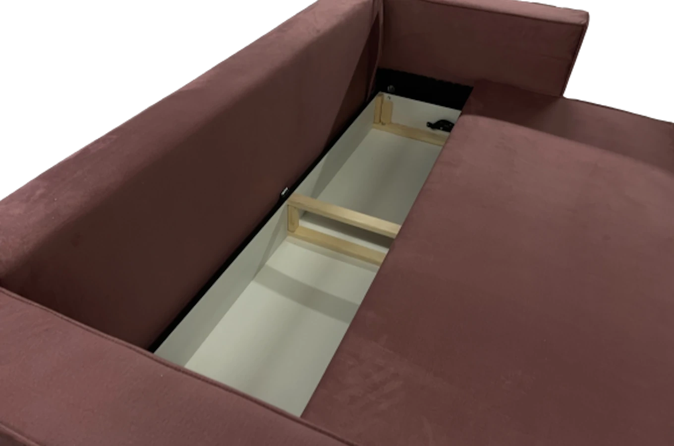 Nowoczesna sofa rozkładana GEPPI z funkcją spania i pojemnikiem na pościel / szerokość 226 cm