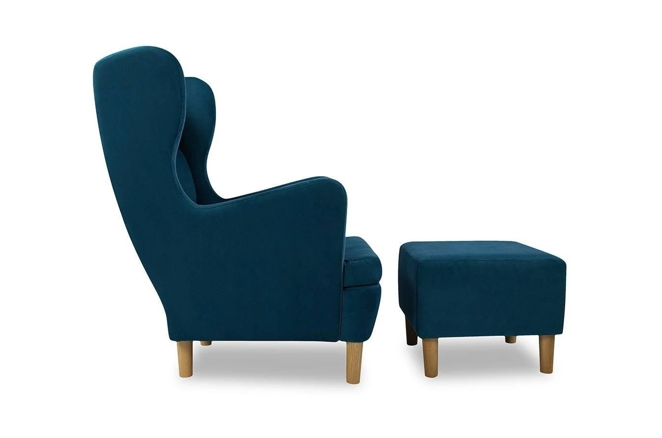 Wysyłka w 48h! Wygodny tapicerowany fotel uszak LARS