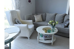 Elegancki tapicerowany fotel LARGO typu uszak