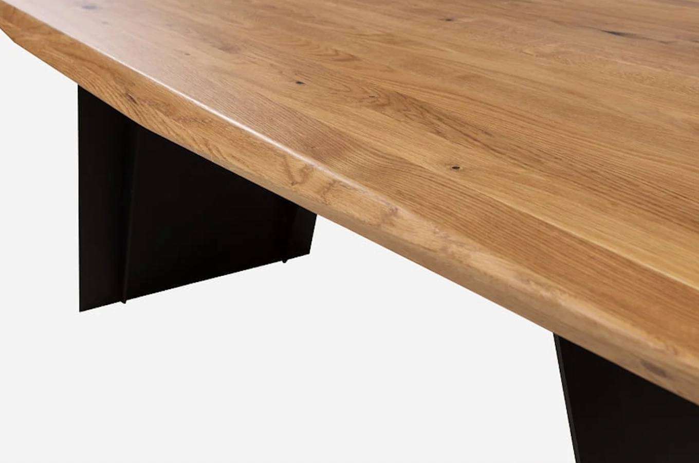 Stół dębowy AKROPOL z nogami panelowymi / 200 x 100 cm