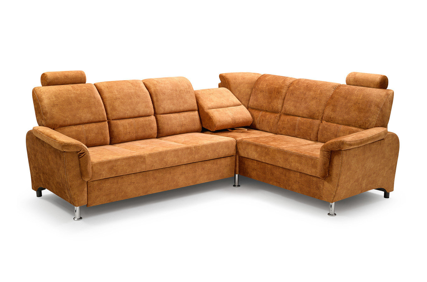 Klasyczny rozkładany narożnik DANIELA z pojemnikiem na pościel